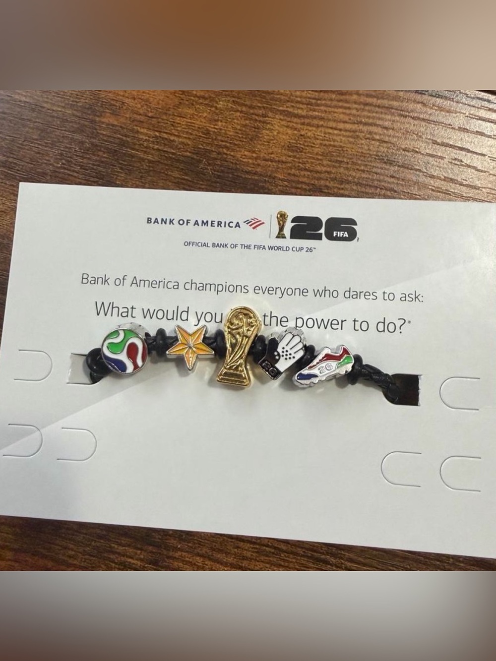 FIFA World Cup Charm Bracelet with Gold Trophy & Multicolor Soccer Charms